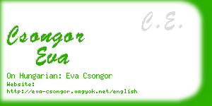 csongor eva business card